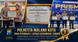 Polresta Malang Kota Raih Peringkat I Satker Berkinerja Terbaik dari KPPN Malang, Bukti Pengelolaan Anggaran Transparan dan Akuntabel