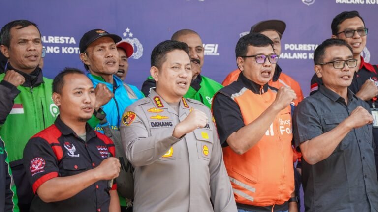 Kapolresta Malang Kota Rangkul 35 Komunitas Driver Ojol, Perkuat Sinergi Jaga Kamtibmas dan Kelancaran Lalu Lintas