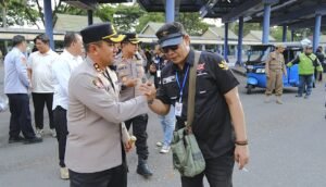 Hadir di Doa Bersama GARDA, Kapolres Kediri Ajak Ojol Perkuat Persatuan Bangsa