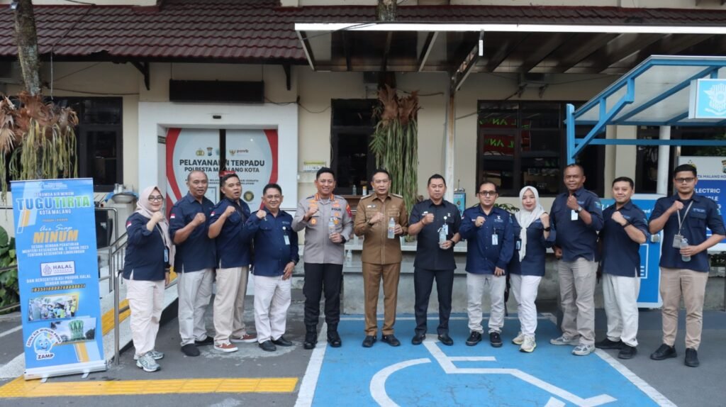 Polresta Malang Kota Sediakan Anjungan Air Siap Minum Gratis, Tingkatkan Kenyamanan Pelayanan Publik