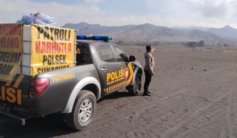 Cegah Karhutla, Polres Probolinggo Intensifkan Patroli di Kawasan Wisata Gunung Bromo