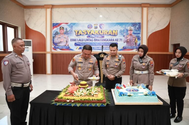 Hari Lalu Lintas Bhayangkara ke -71, Polres Jember Perkuat Sinergi dan Transformasi Pelayanan Prima