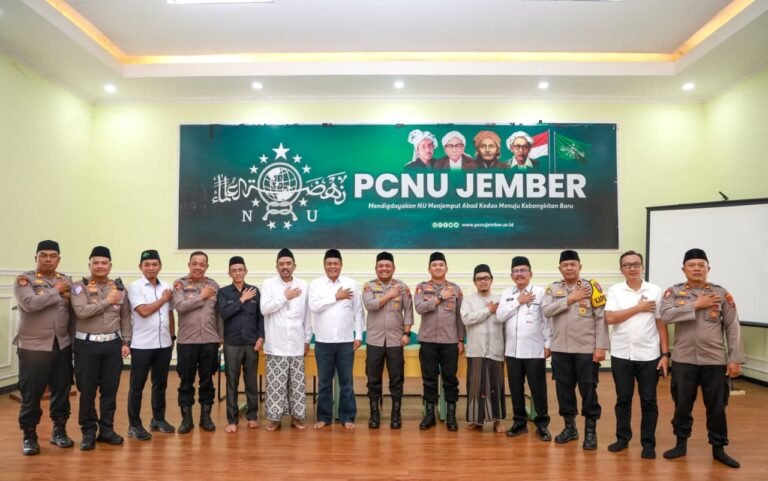 Kapolres Jember Silaturahmi ke Kantor PCNU, Sinergi Ulama dan Umara Perkuat Kamtibmas