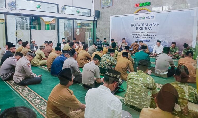 Hadiri Kota Malang Berdoa, Wakapolresta Malang Kota: Perkuat Sinergi untuk Bangsa yang Damai dan Berkah
