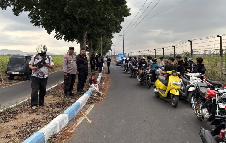 Respons Cepat Aduan 110, Polres Jember Amankan 21 Motor Balap Liar di Akses Bandara Notohadinegoro