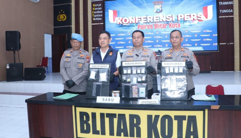 Wujudkan ‘Zero Narkoba’, Polres Blitar Kota Ungkap Sejumlah Kasus Narkotika dan Amankan Tersangka Pengedar