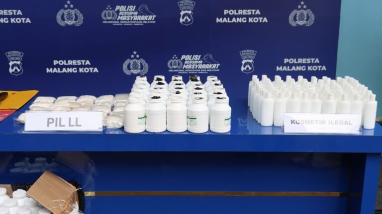 Polresta Malang Kota Ungkap Perkara Kosmetik Ilegal, Sekitar 2 Ton Bahan Baku Diamankan