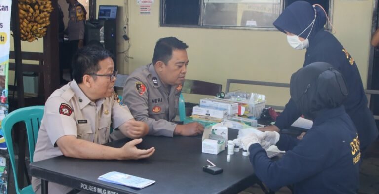 Polresta Malang Kota Gelar Sarapan Bersama dan Cek Kesehatan Gratis, Kali Ini kembali di Polsek Sukun